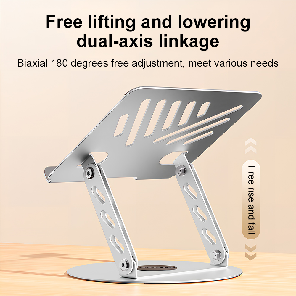 Tablet Lap Desk - 360° Rotating Laptop Stand Adjustable Foldable