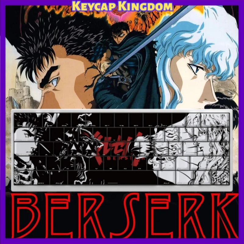 Tablet Accessories Gifts - BERSERK Theme Anime Keycap 98 Key