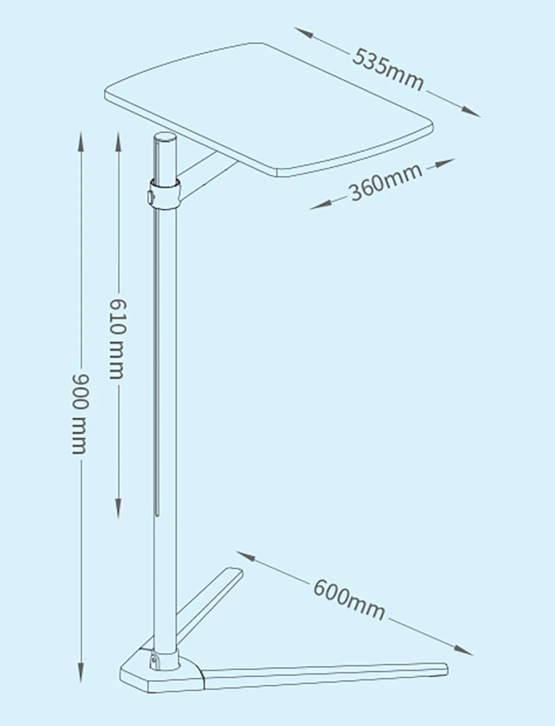 Height Adjustable 7-20 Inch Al - Tablet Lap Desk 评论和价格