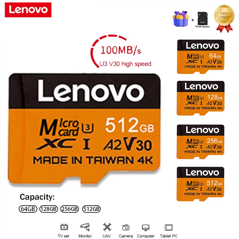 Lenovo Secure 512GB SD Cards M - Microsd Card Tablet 评论和价格