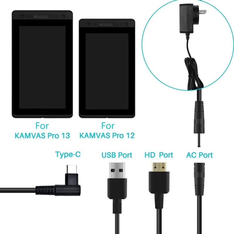 3 IN 1 Cable CB01 ONLY Compati - Huion Tablet Accessories 评论和价格