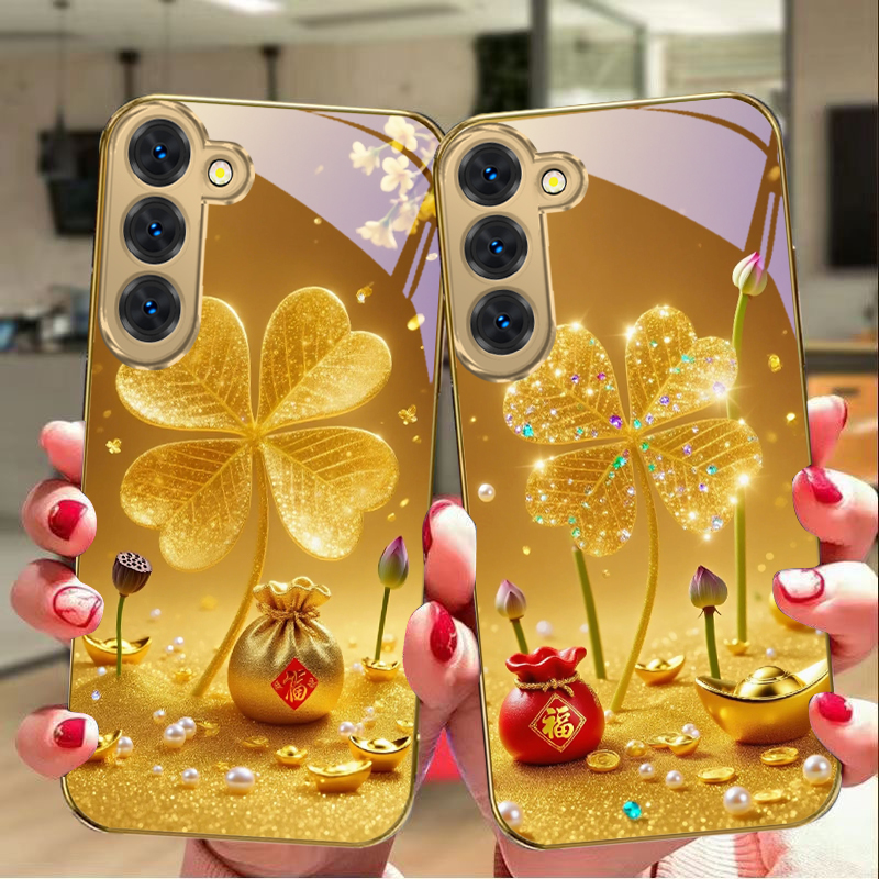 A huge golden clover For Samsu - Tablet S9 Fe Accessories 评论和价格