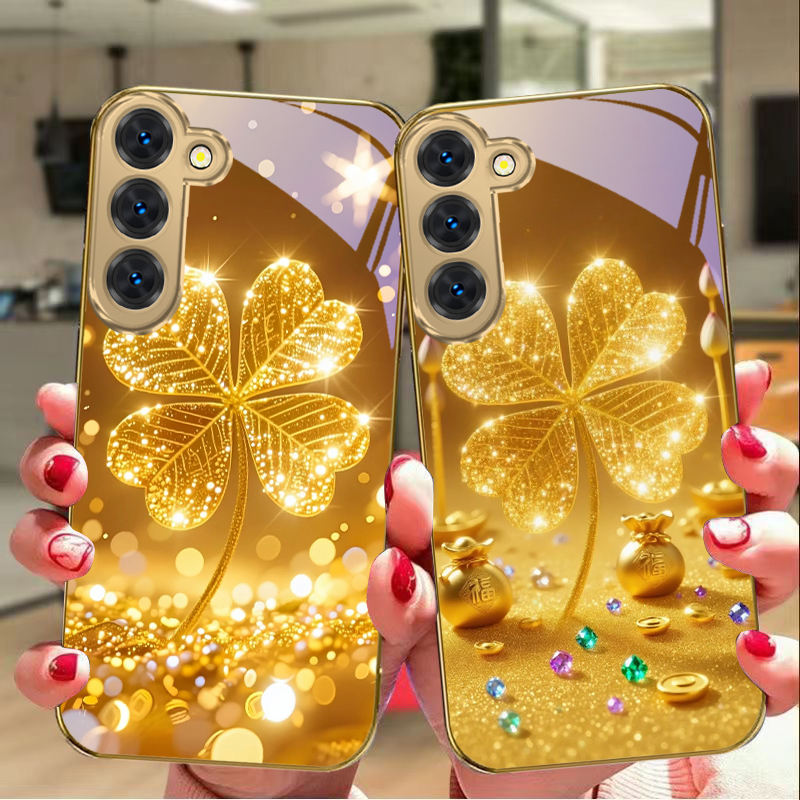 A huge golden clover For Samsu - Tablet S9 Fe Accessories 评论和价格
