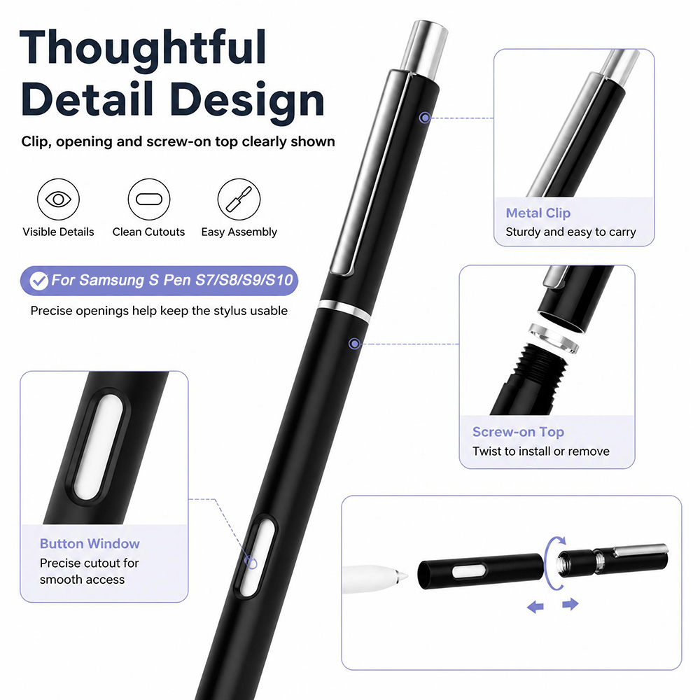 New Pencil Case S Pen For Sams - Tablet S9 Fe Accessories 评论和价格