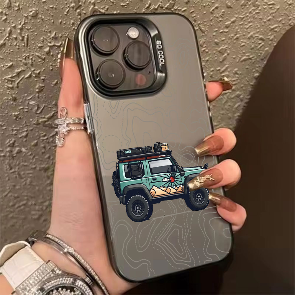 Simple Car Pattern Phone Case  - Apple Iphone 15 Pro Max 评论和价格