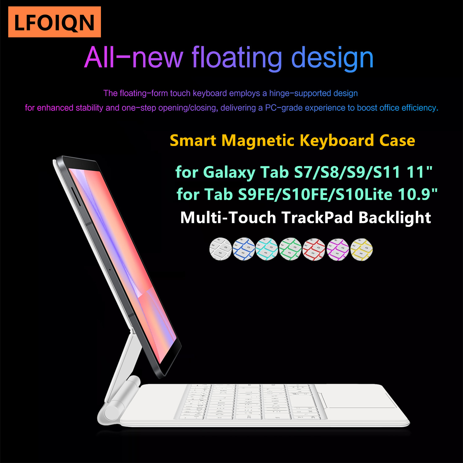 LFOIQN Magic Keyboard for Sams - Galaxy Tablet Accessories 评论和价格
