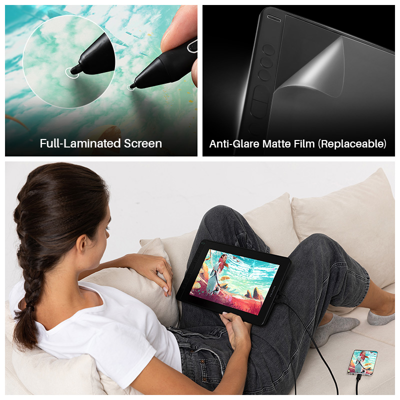 HUION Kamvas 12 Graphic Tablet - Huion Tablet Accessories 评论和价格