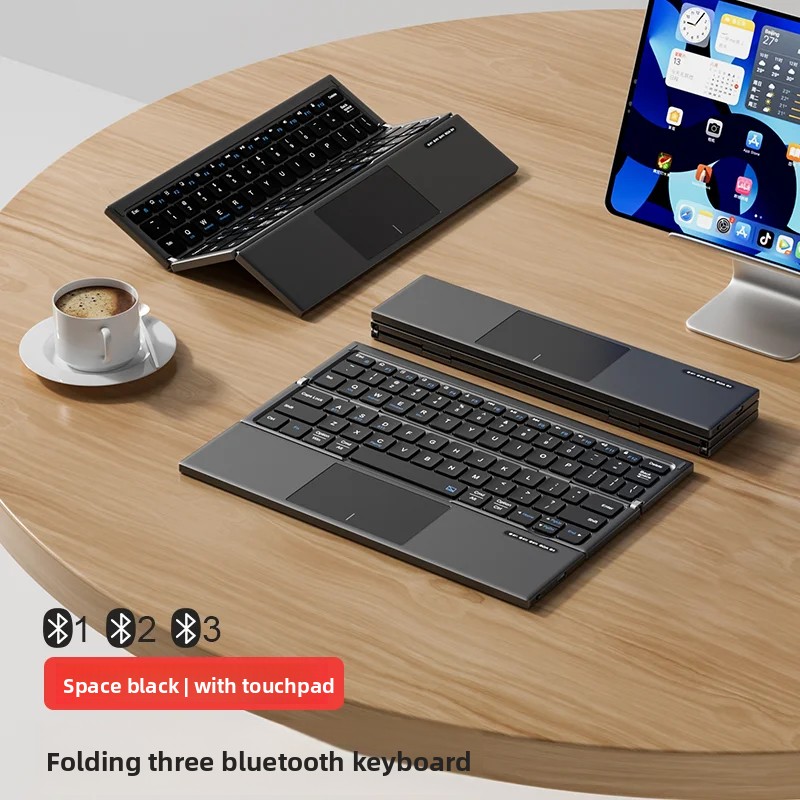 Tablet Keyboard Triple Fold wi - Tablet Accessories Gifts 评论和价格
