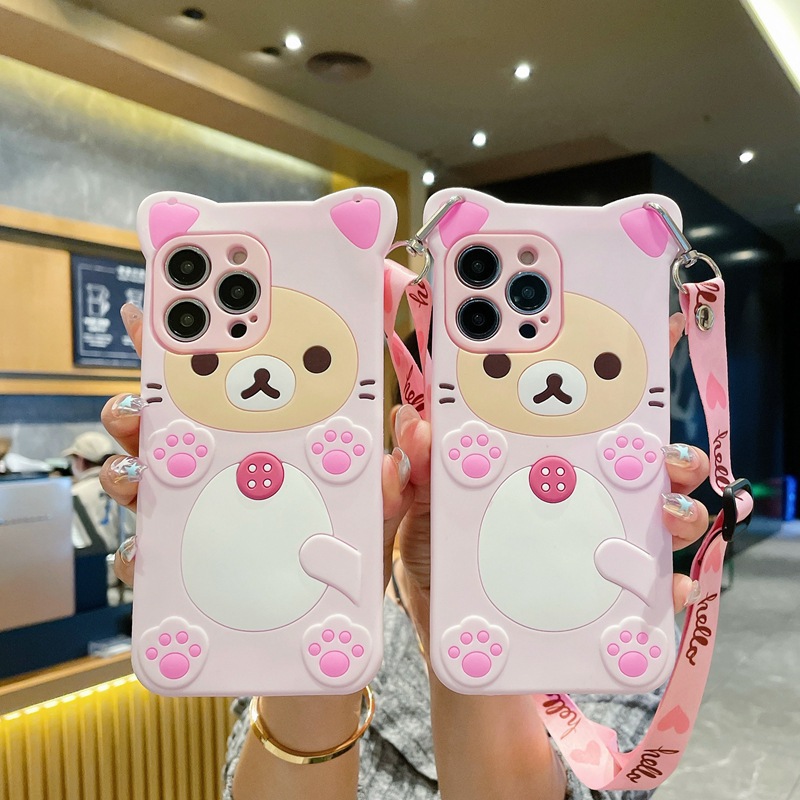 3D Cute Rilakkuma Bear For Sam - Tablet S9 Fe Accessories 评论和价格