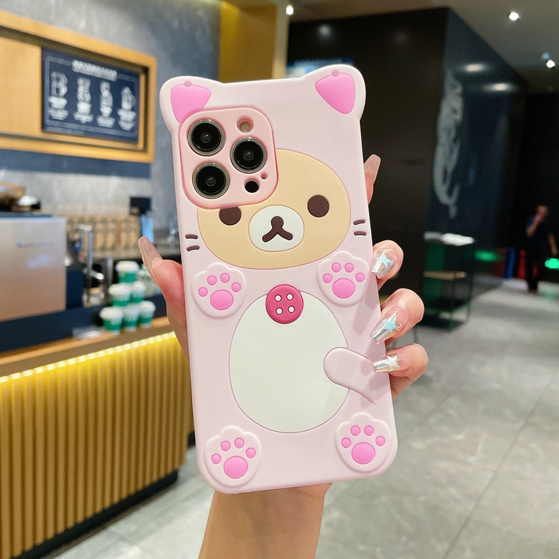 3D Cute Rilakkuma Bear For Sam - Tablet S9 Fe Accessories 评论和价格